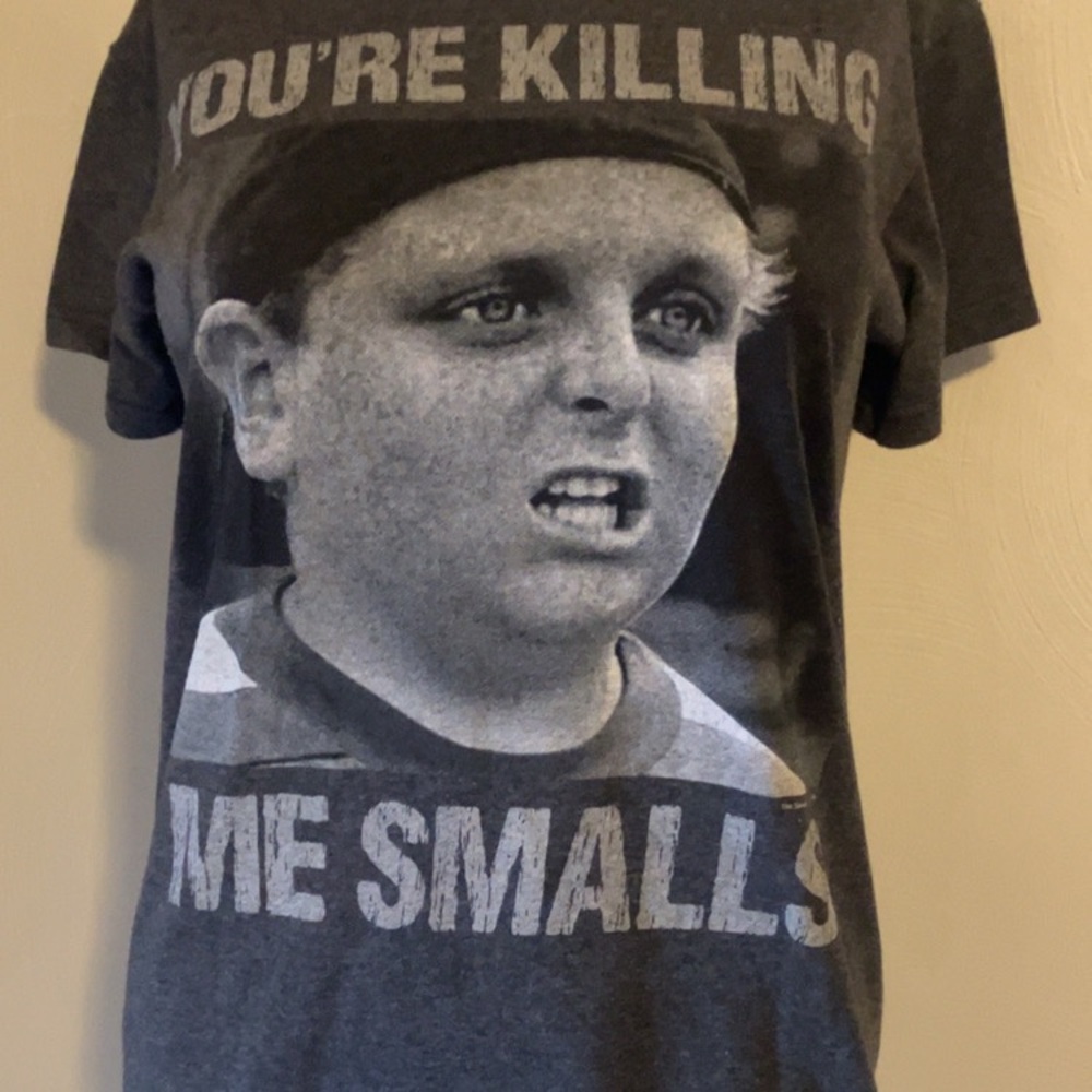 Womans Gray Graphic Tee - "You're Killing Me Smalls"